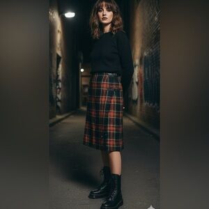 Mosbrook Tartan Plaid Vintage  Skirt